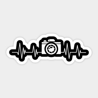 Camera heartbeat photographer photograph lover Photography Heartbeat Sticker